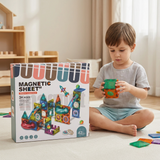 Kids Magnetic Blocks Marble Run Set 42 Pieces