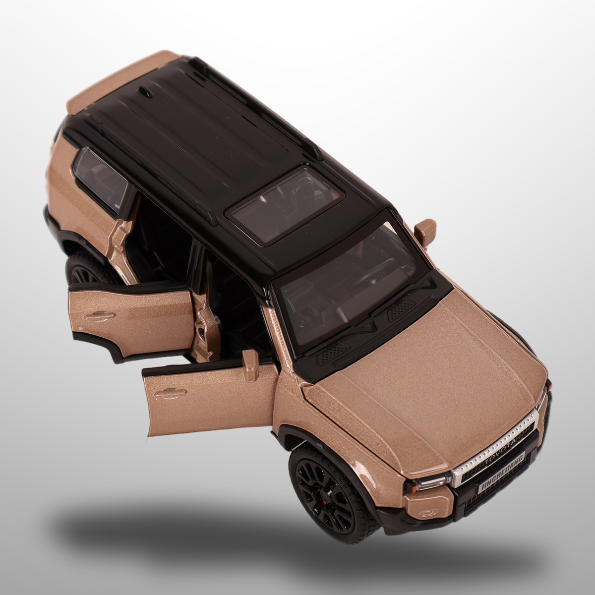 Toyota Land Cruiser Prado Die-Cast Toy Car-Sound & Light  Openable Doors