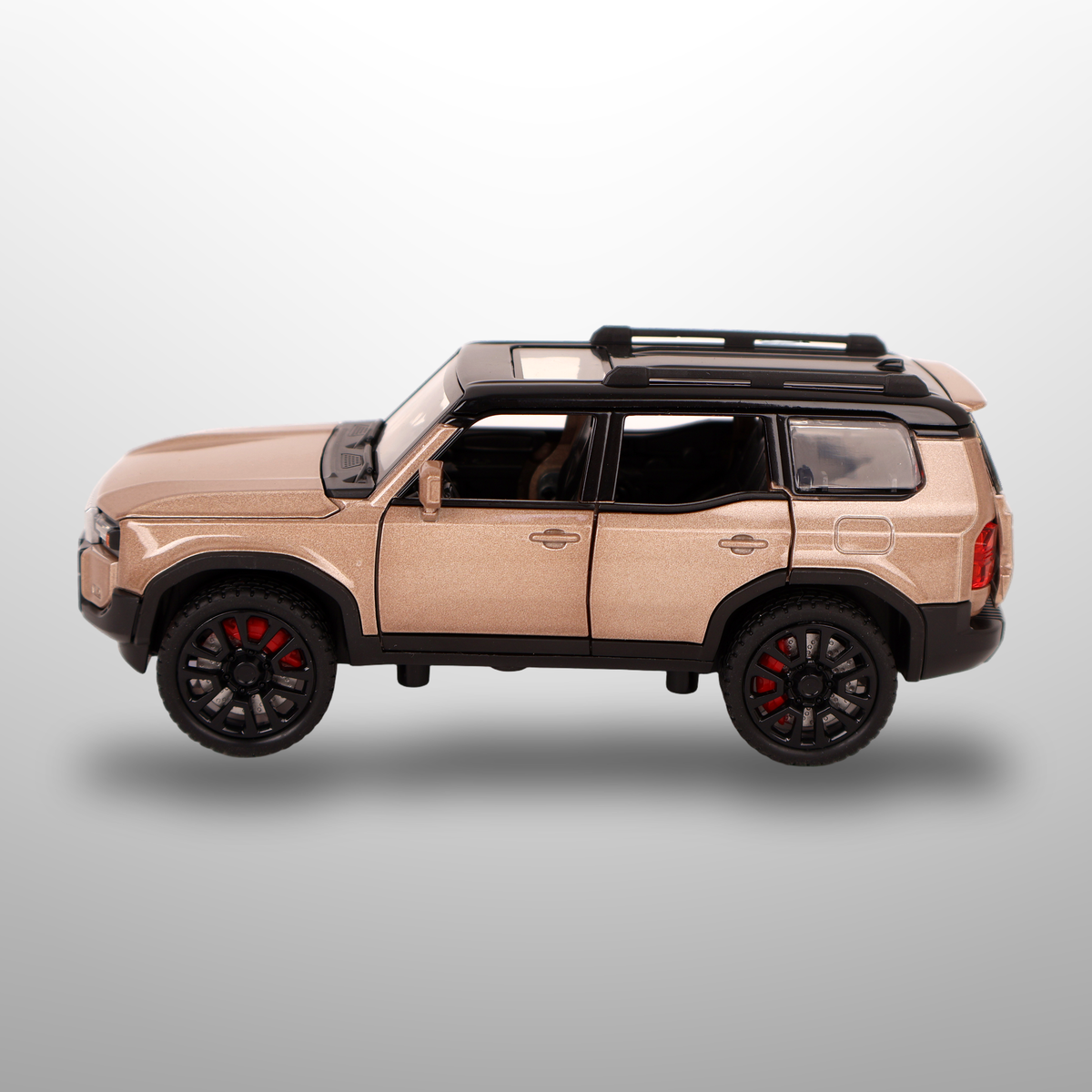 Toyota Land Cruiser Prado Die-Cast Toy Car-Sound & Light  Openable Doors