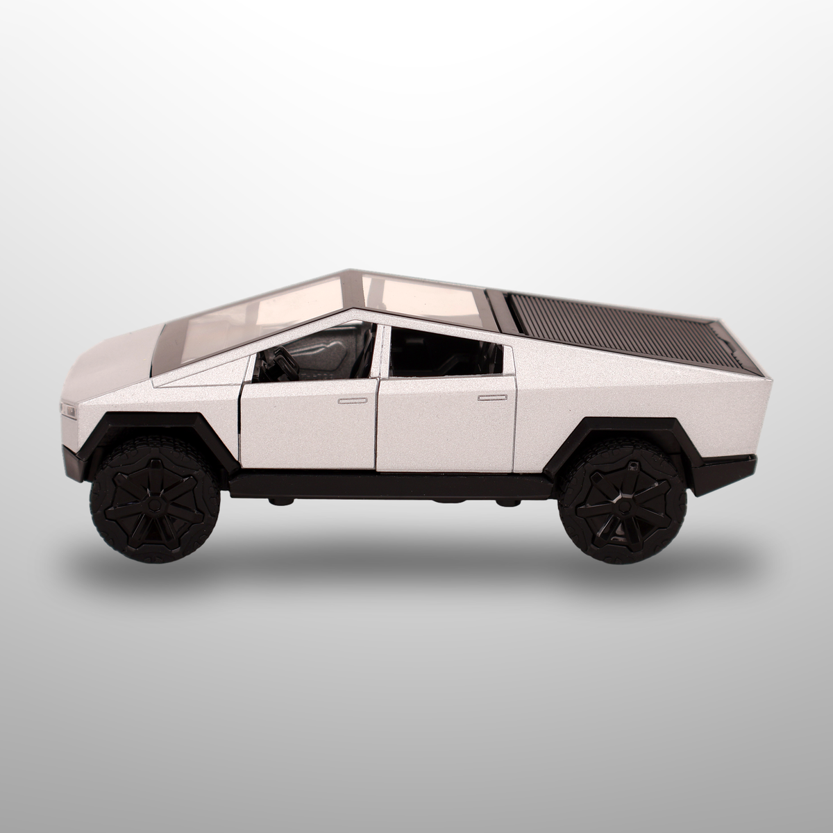 Tesla Cybertruck Die-Cast Pull Back Toy Car-Open Door  Sound & Light