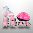 Kids Inline Skates Set With Helmet & Protective Gear
