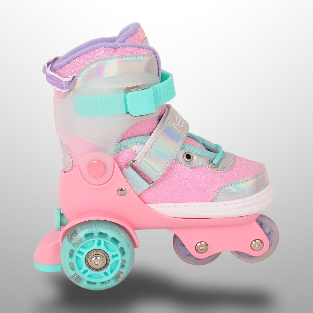 Kids Inline Skates Set With Helmet & Protective Gear