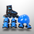 Kids Inline Skates Set With Helmet & Protective Gear