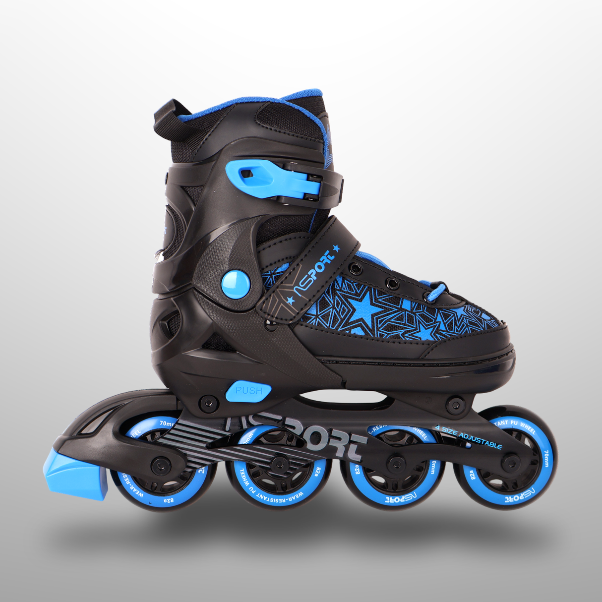 Kids Inline Skates Set With Helmet & Protective Gear