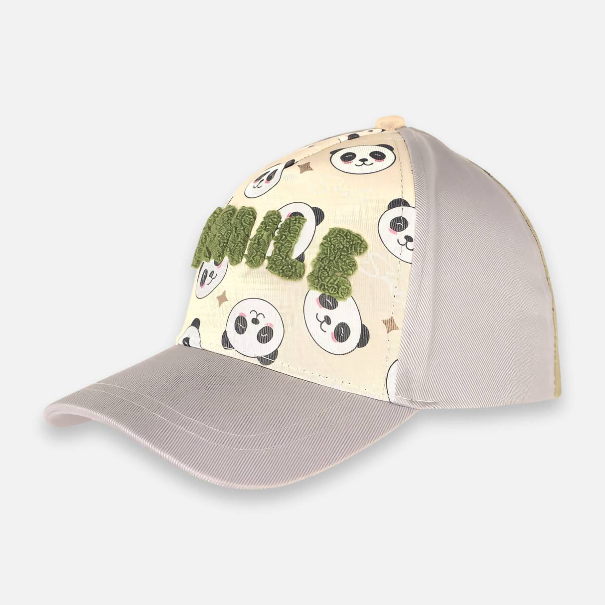 Boys Panda Print 5-Panel Cap
