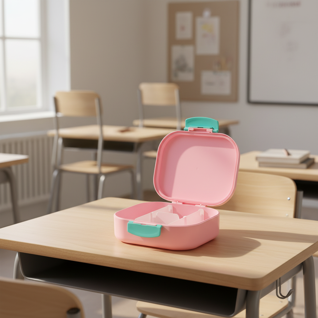 Kids Lunch Box with Secure Clip Closure