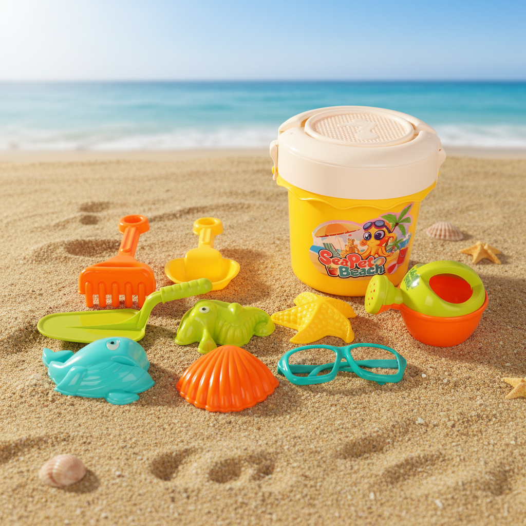Kids Beach Toys Bucket Sets 11Pcs