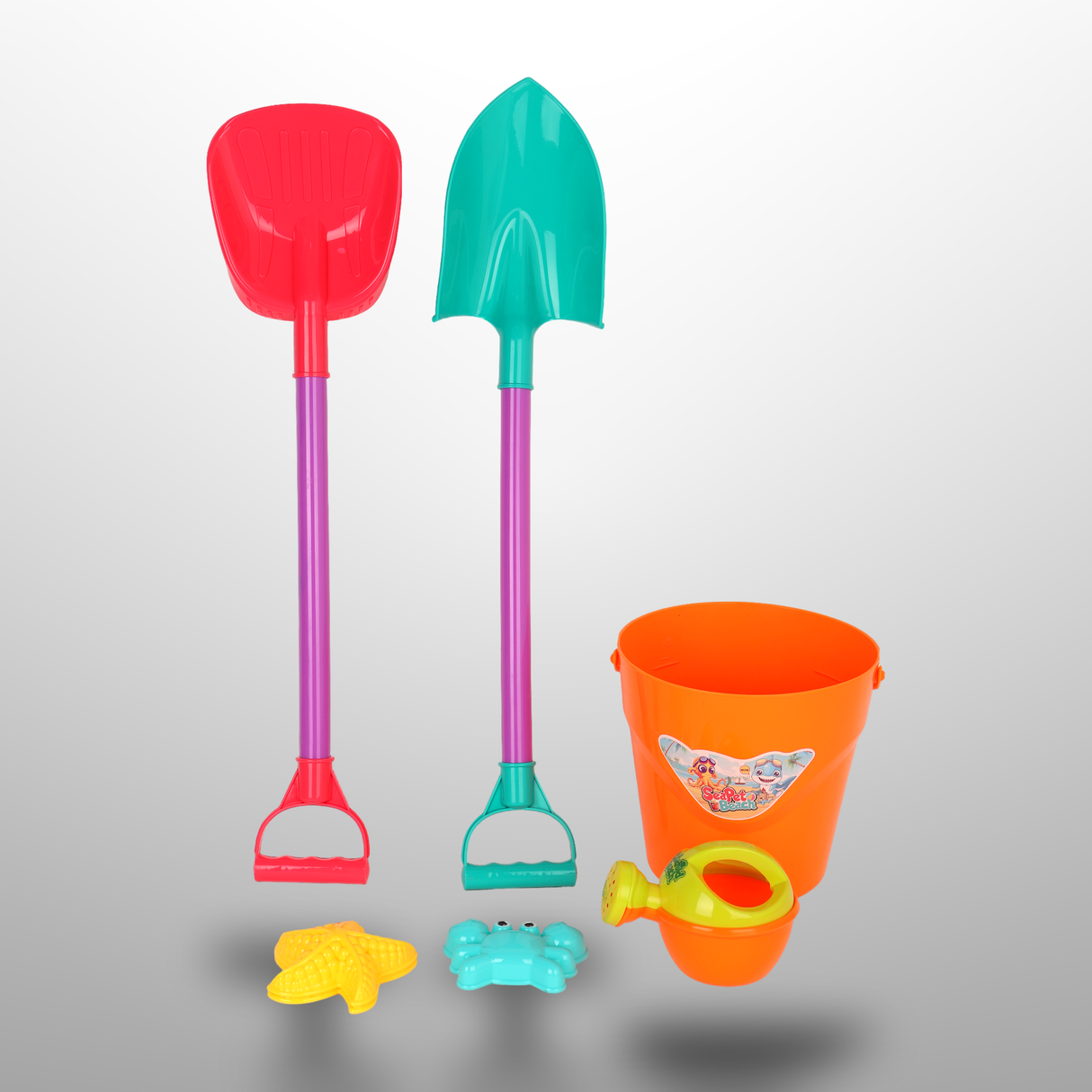 Kids Beach Toys Bucket Sets 6Pcs