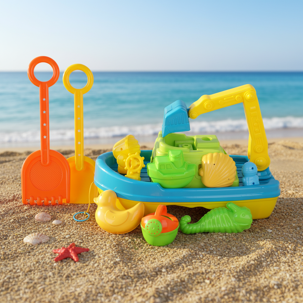 Kids Beach Boat Toy Set 8 Pcs