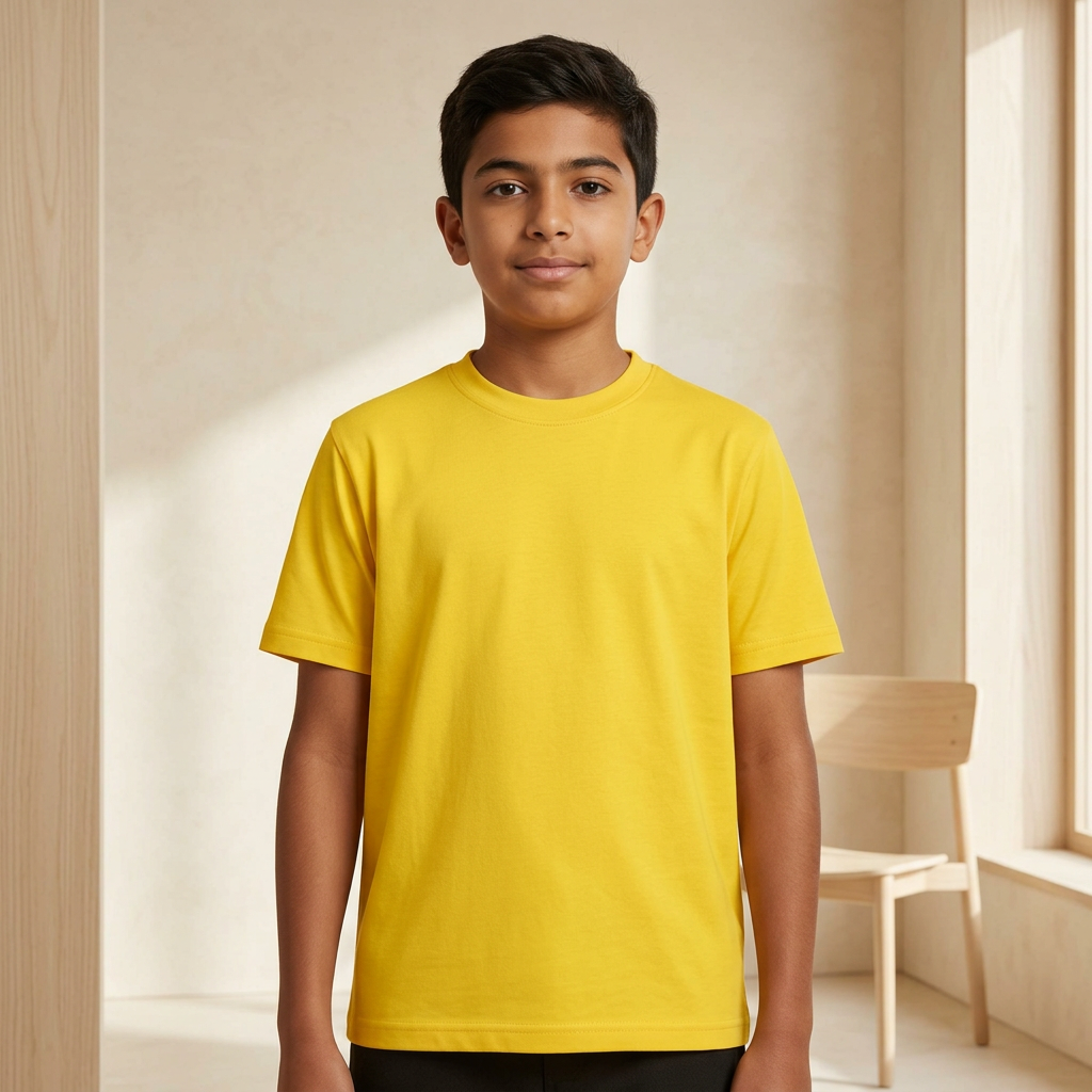 Boys School T-Shirt Round Neck Short Sleeve