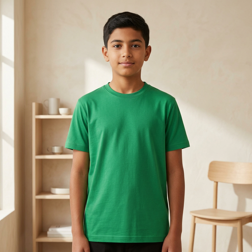 Boys School T-Shirt Round Neck Short Sleeve