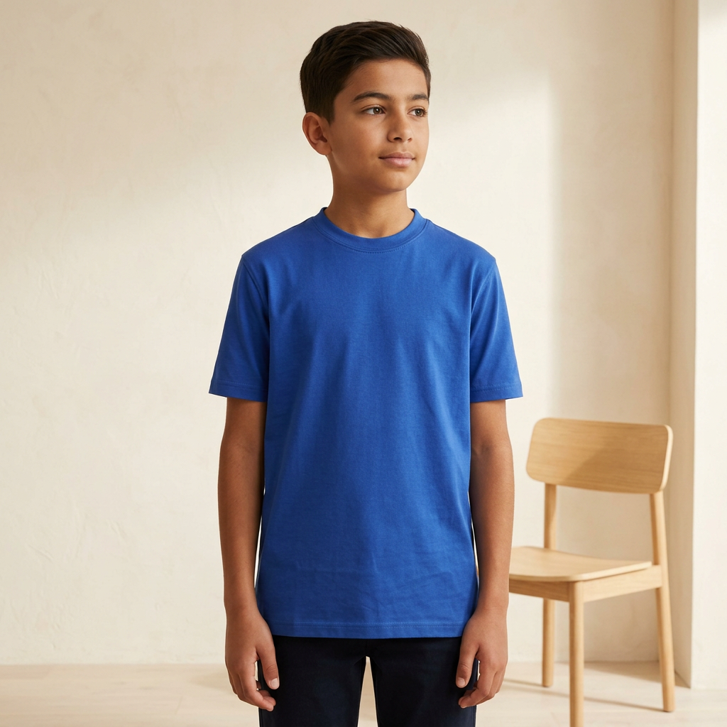 Boys School T-Shirt Round Neck Short Sleeve