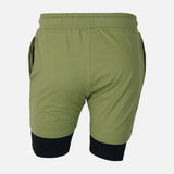 Mens Double Layer Gym Short