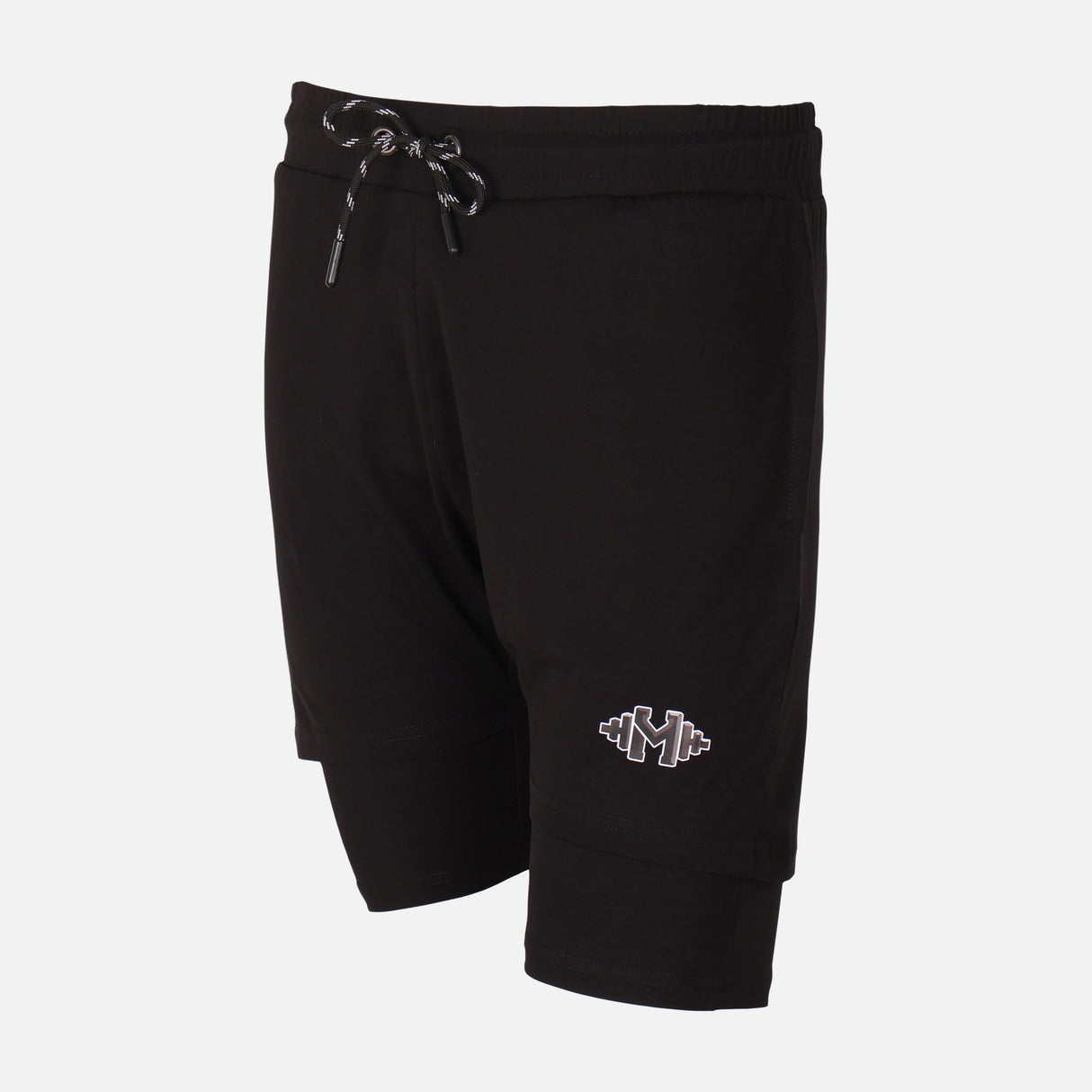 Mens Double Layer Gym Short