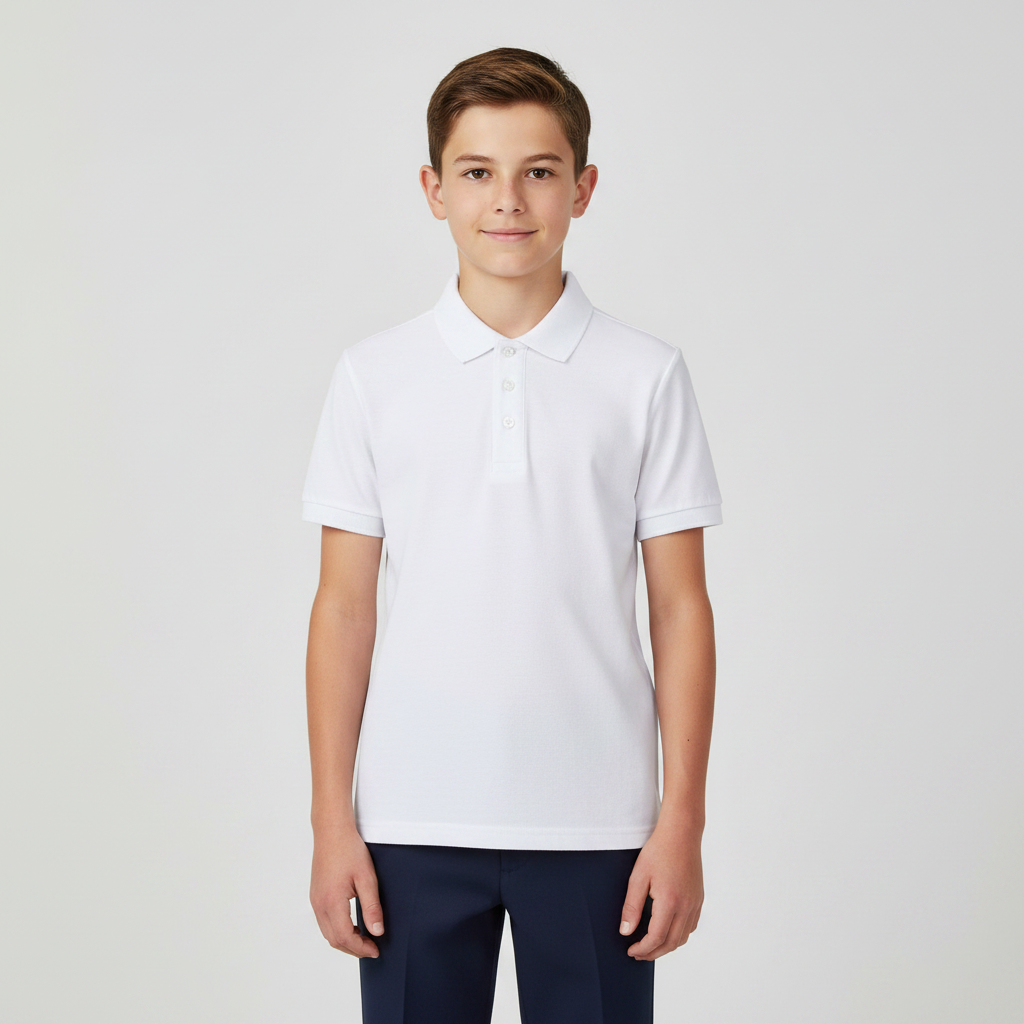 Boys Teflon Polo Short Sleeve
