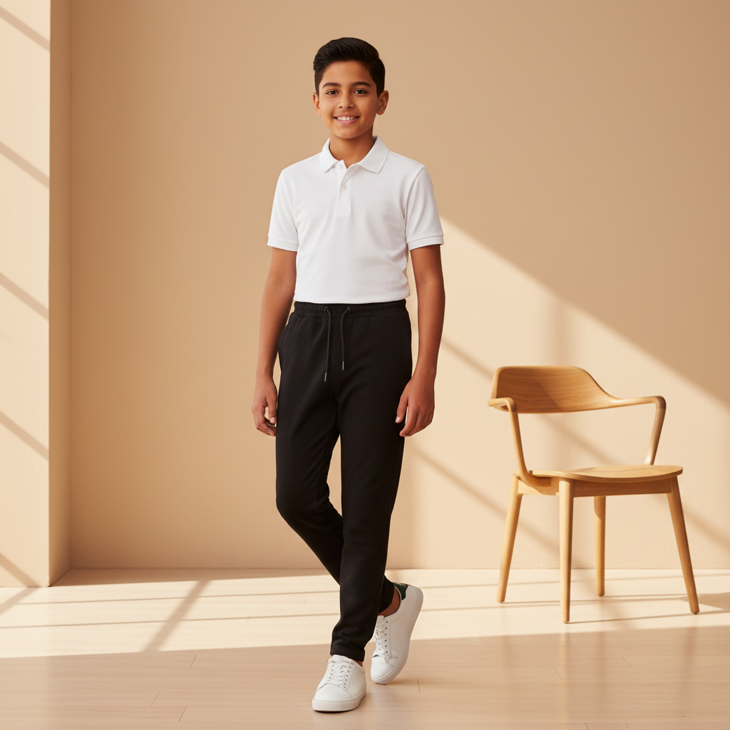 Boys Pants – Elastic Waist And Side Pockets