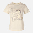 Women Regular Fit T-Shirt With Stitch Print