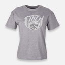 Women Relaxed Fit T-Shirt With Stitch Print