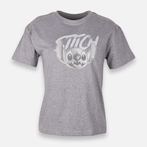 Women Relaxed Fit T-Shirt With Stitch Print