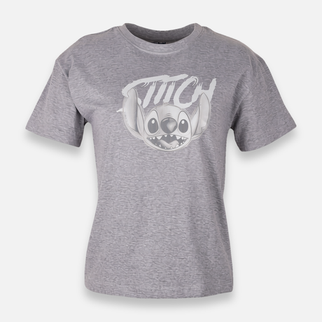 Women Relaxed Fit T-Shirt With Stitch Print