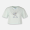 Women Regular Fit T-Shirt With Stitch Print