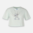 Women Regular Fit T-Shirt With Stitch Print