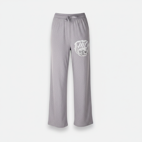 Women Wide Leg Pant With Stitch Print