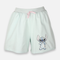 Women Wide Leg Short With Stitch Print
