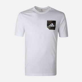 Men Camo Woven Pocket Graphic T-Shirt 