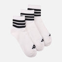 Men 3 Stripes Cushioned Mid-Cut Socks 3 Pairs