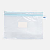 A4 Double Zipper PVC Mesh File Bag