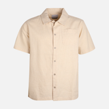 Men Linen Casual Shirt Short Sleeve