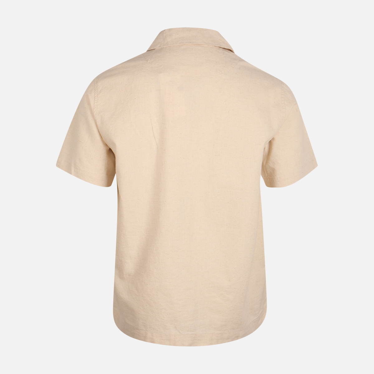 Men Linen Casual Shirt Short Sleeve