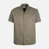 Men Linen Resort Collar Short Sleeve Shirt