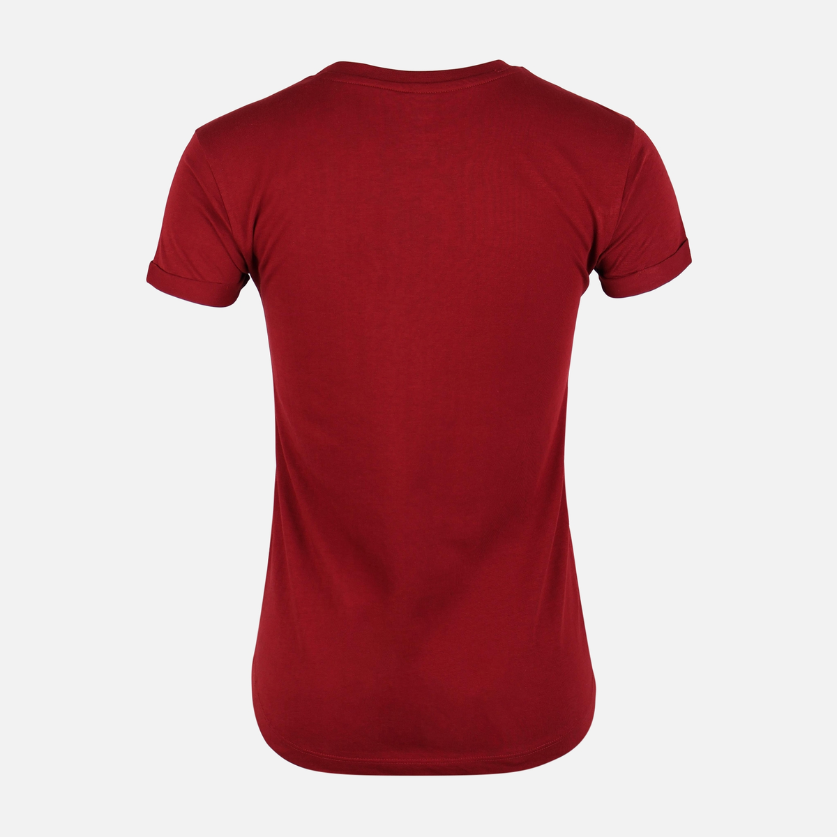 Women Rolled Sleeve Heart Print T-Shirt