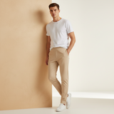 Men Basic Solid Pocket Pants Regular Fit