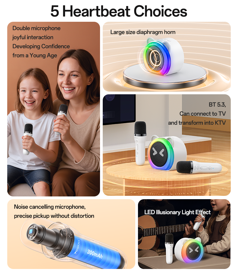 Karaoke Speaker + Dual Mics