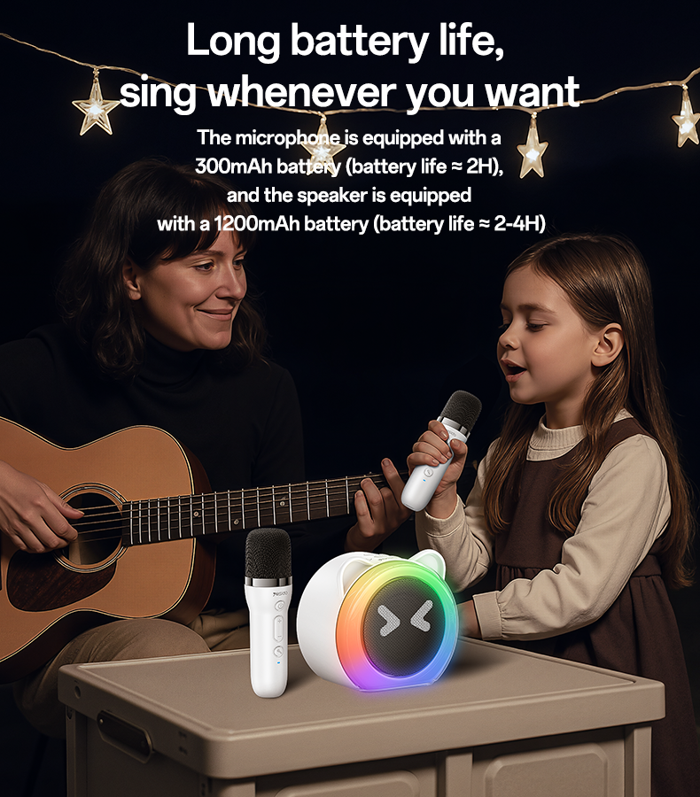 Karaoke Speaker + Dual Mics