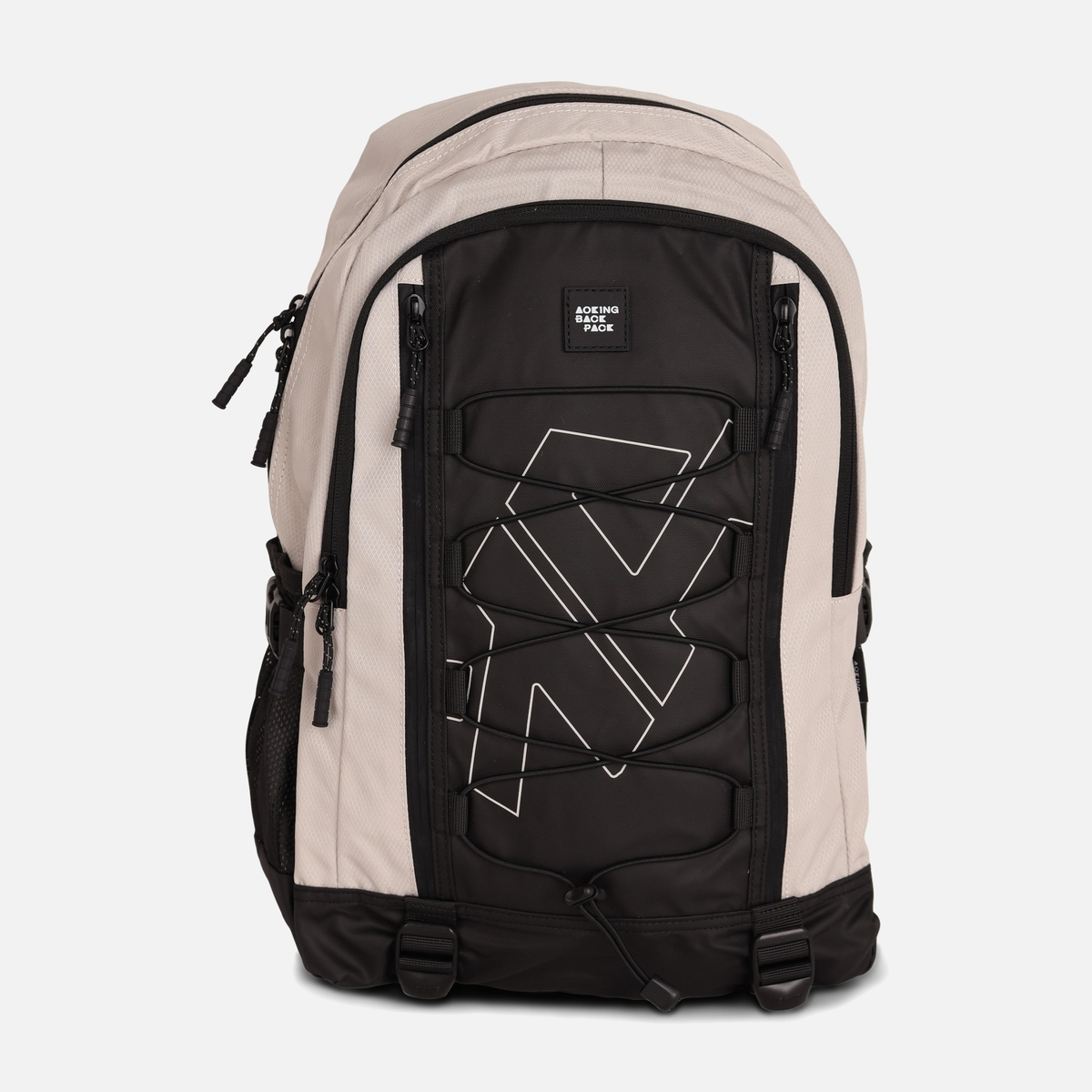 Unisex Casual Backpack With Bungee Cord