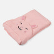 Kids Hooded Poncho With Bear Design