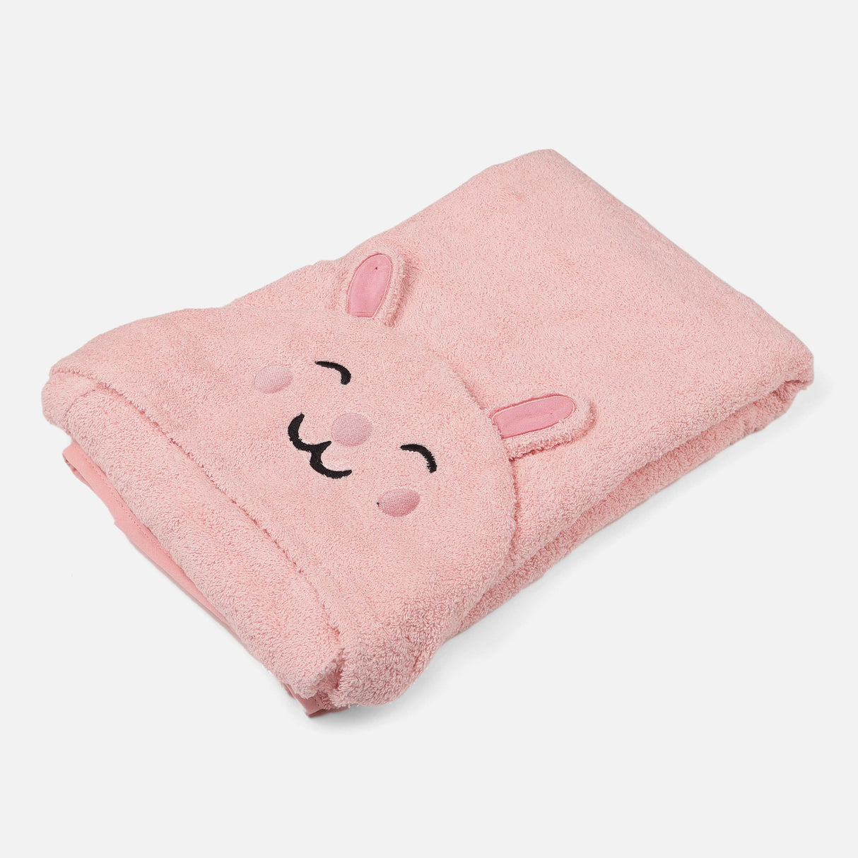 Kids Hooded Poncho With Bear Design