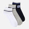 Boys Non-Terry Ankle Socks 3 Pairs