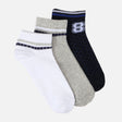 Boys Non-Terry Ankle Socks 3 Pairs