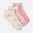 Girls Non-Terry Ankle Socks 3 Pairs
