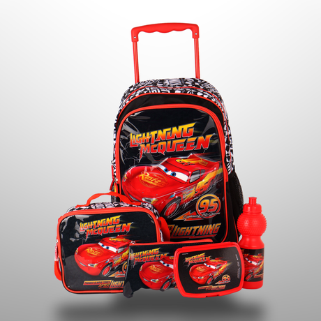 Cars Thunder 5 In 1 Trolley School Set 18 Inch