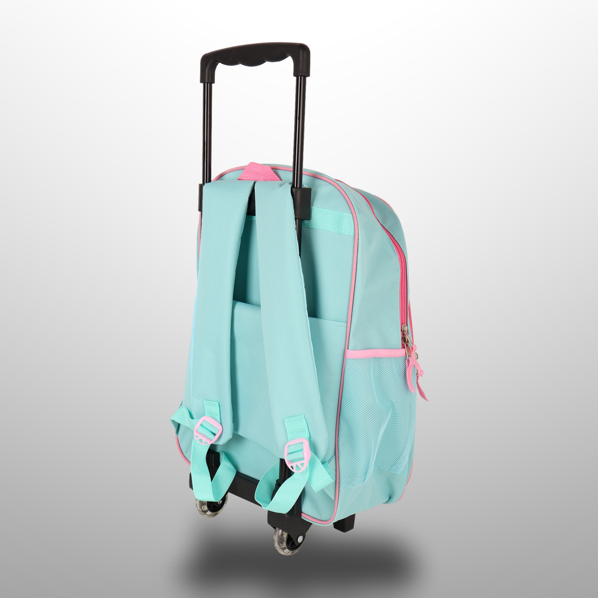 5 In 1 School Trolley Bag Set 18 Inches For Girls