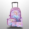 5 In 1 School Trolley Bag Set 18 Inches For Girls