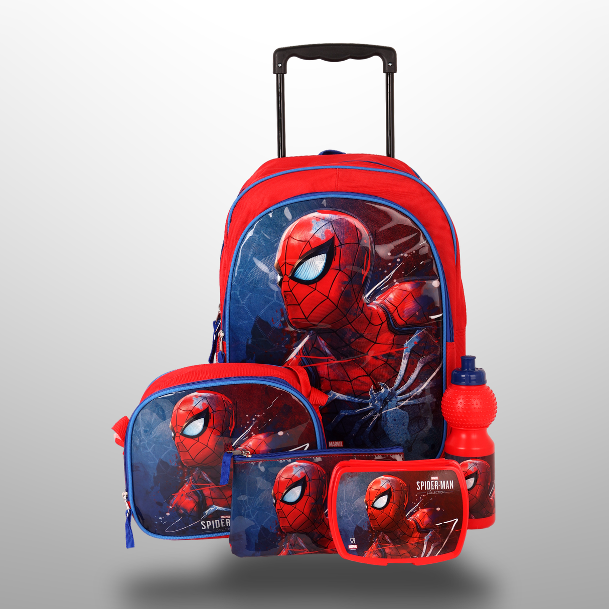 5 In 1 School Trolley Bag Sets 18 Inches For Boys