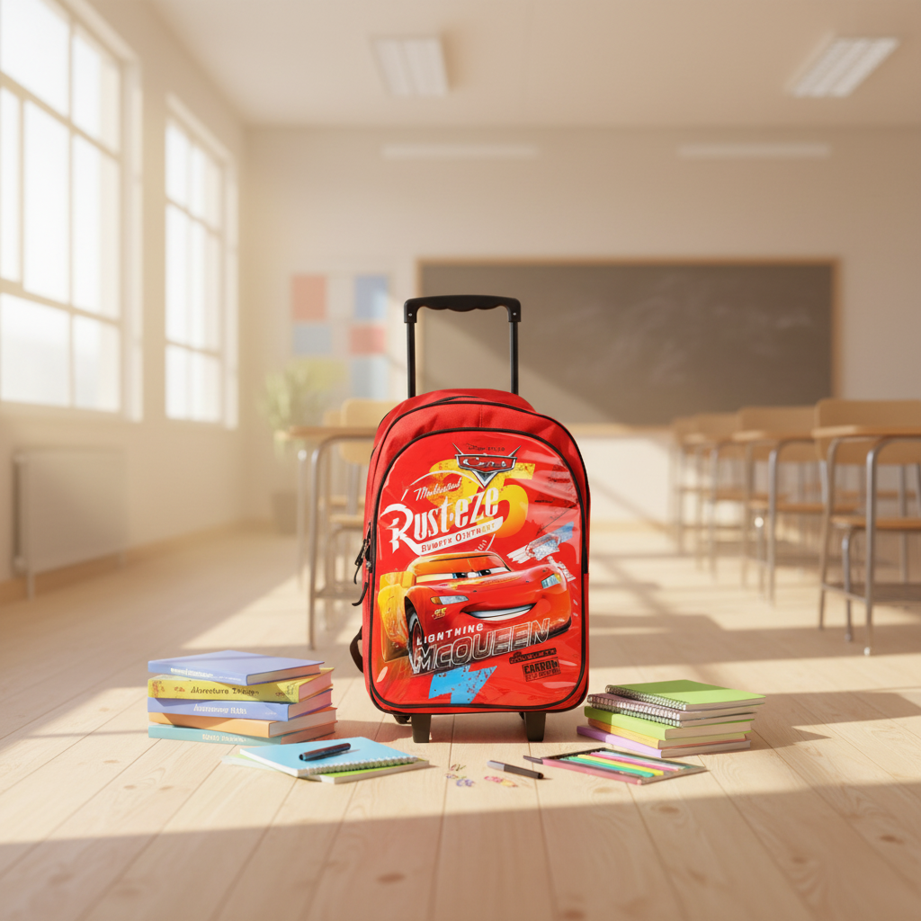 5 In 1 School Trolley Bag Sets 18 Inches For Boys