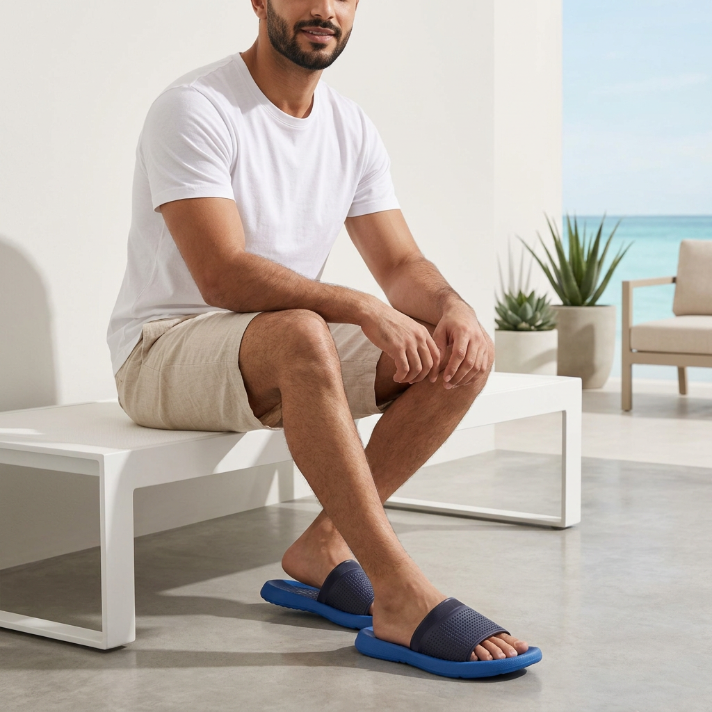 Men Beach Slide Slippers